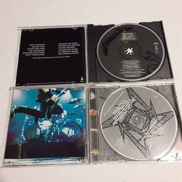 Metallica Reload and Black Album Music CD's - Picture 7 of 8